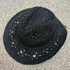 Summer Bohemian Shell Straw Hat - Piña Colada
