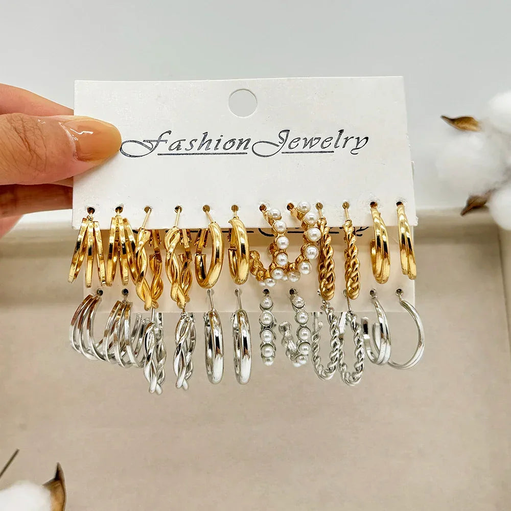 48PCS Earrings Set - Piña Colada