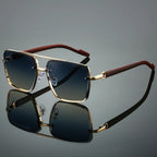 Square Metal Shades Sunglasses - Piña Colada