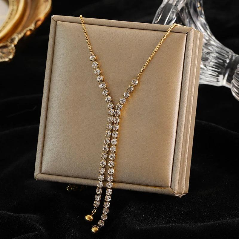 Trendy Stainless Steel Ball Pendant Necklace for Women - Piña Colada