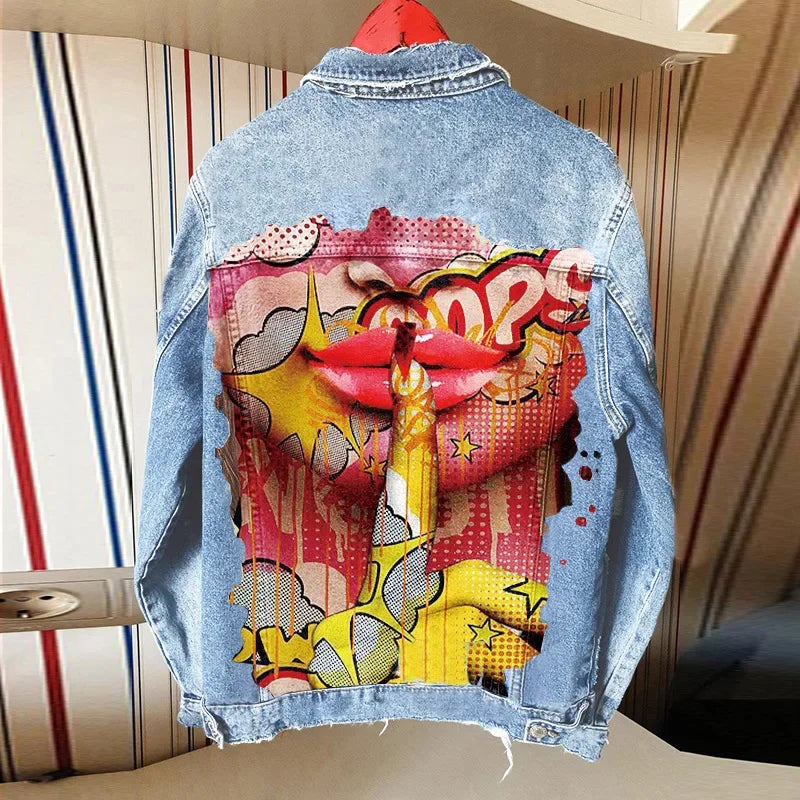 Denim Jacket Girl - Piña Colada