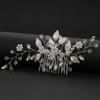 Crystal Pearl Hair Comb Clip - Piña Colada
