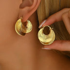 Large Ear Buckle Earrings - Piña Colada