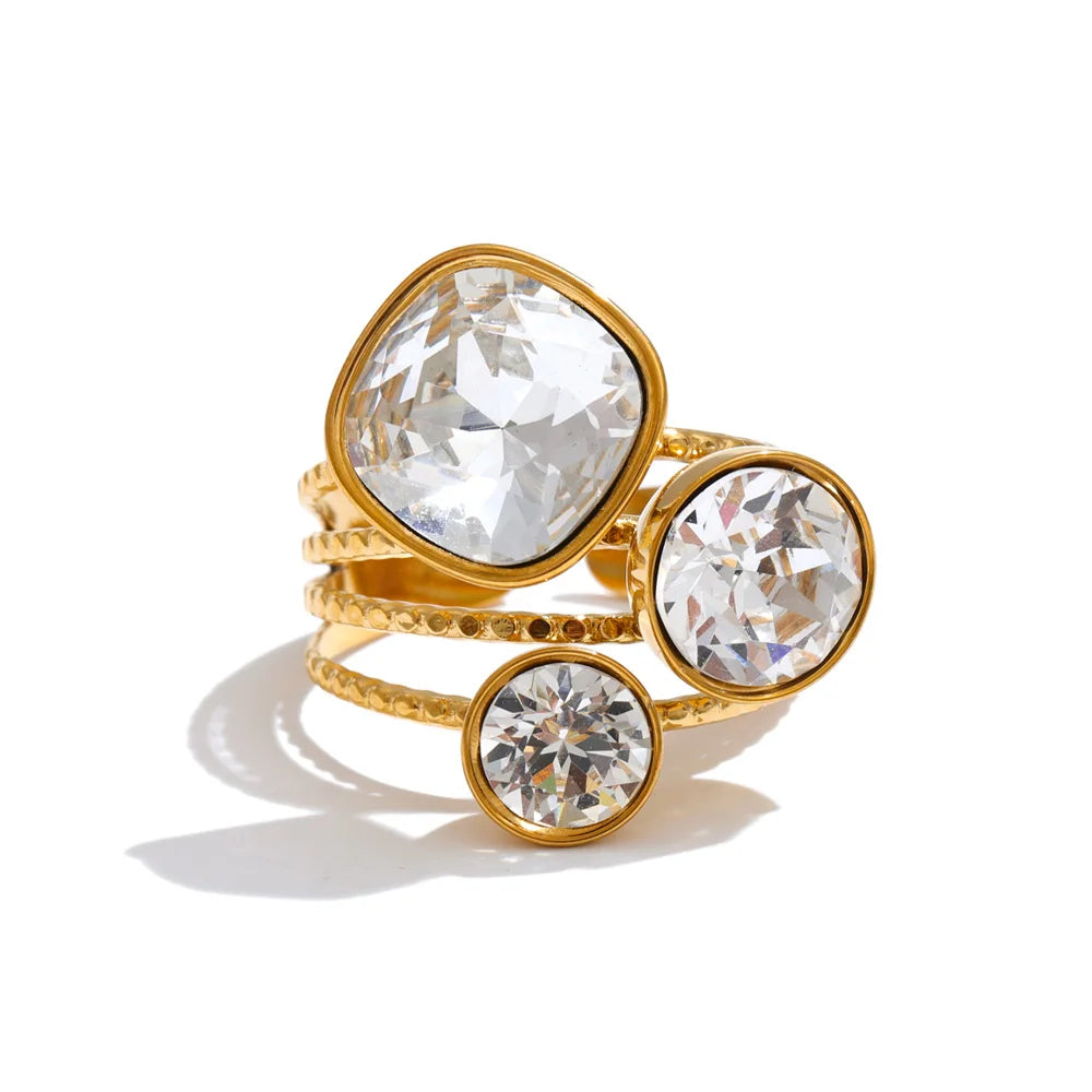Multi-Color Crystal Ring