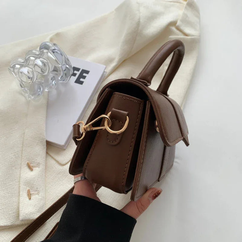 Leather Shoulder Bag - Piña Colada