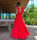 Beach Dress – V-Neck Summer Dress - Piña Colada