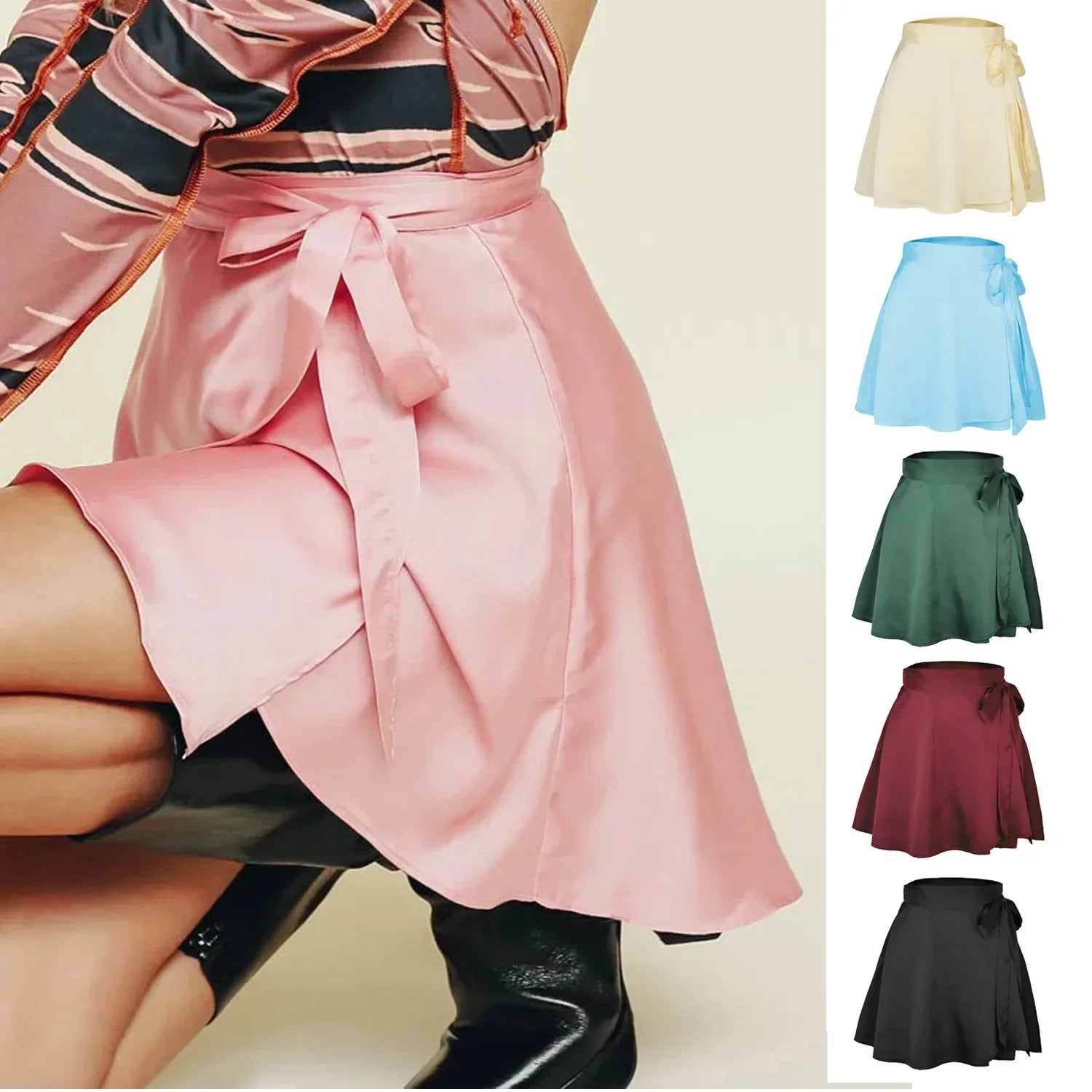 Skirt Chiffon Satin - Piña Colada