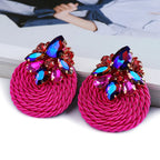 Bold Cotton Drop Earrings - Piña Colada