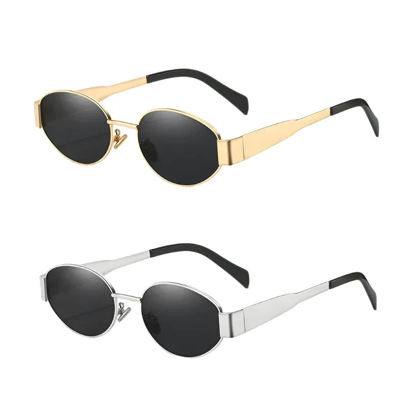 UV400 Sun Glasses Alloy Oval Eyewear - Piña Colada
