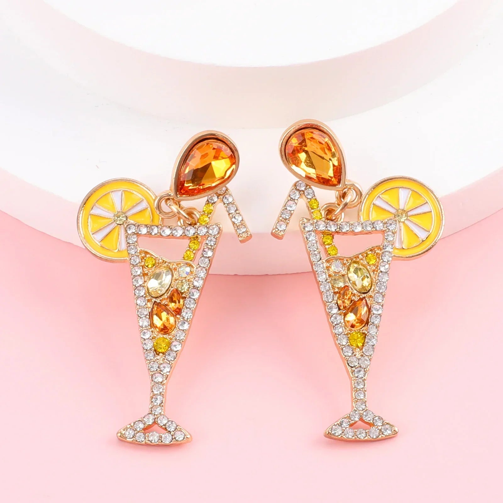 Cocktail Earrings - Piña Colada