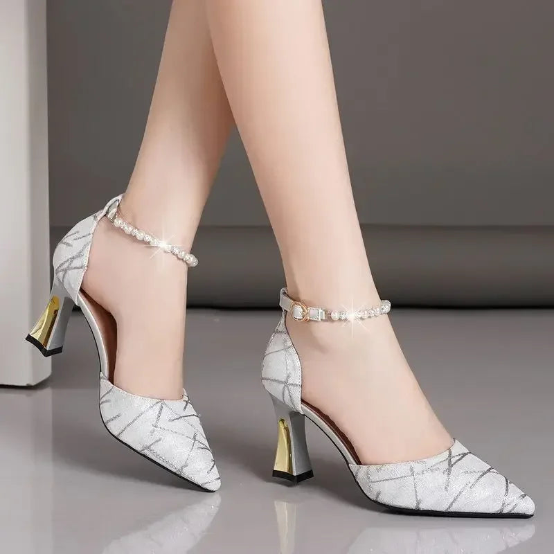 Beads Pumps Pointed Tip - Piña Colada