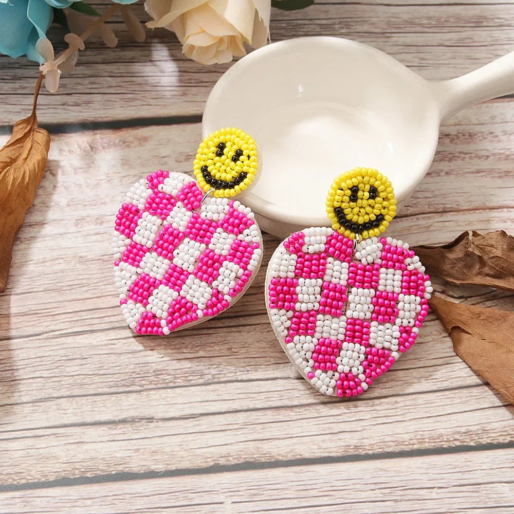 Love Beaded Earrings - Piña Colada