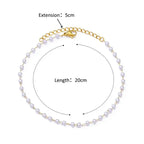 Stainless Steel Gold-Plated Anklet for Women - Piña Colada