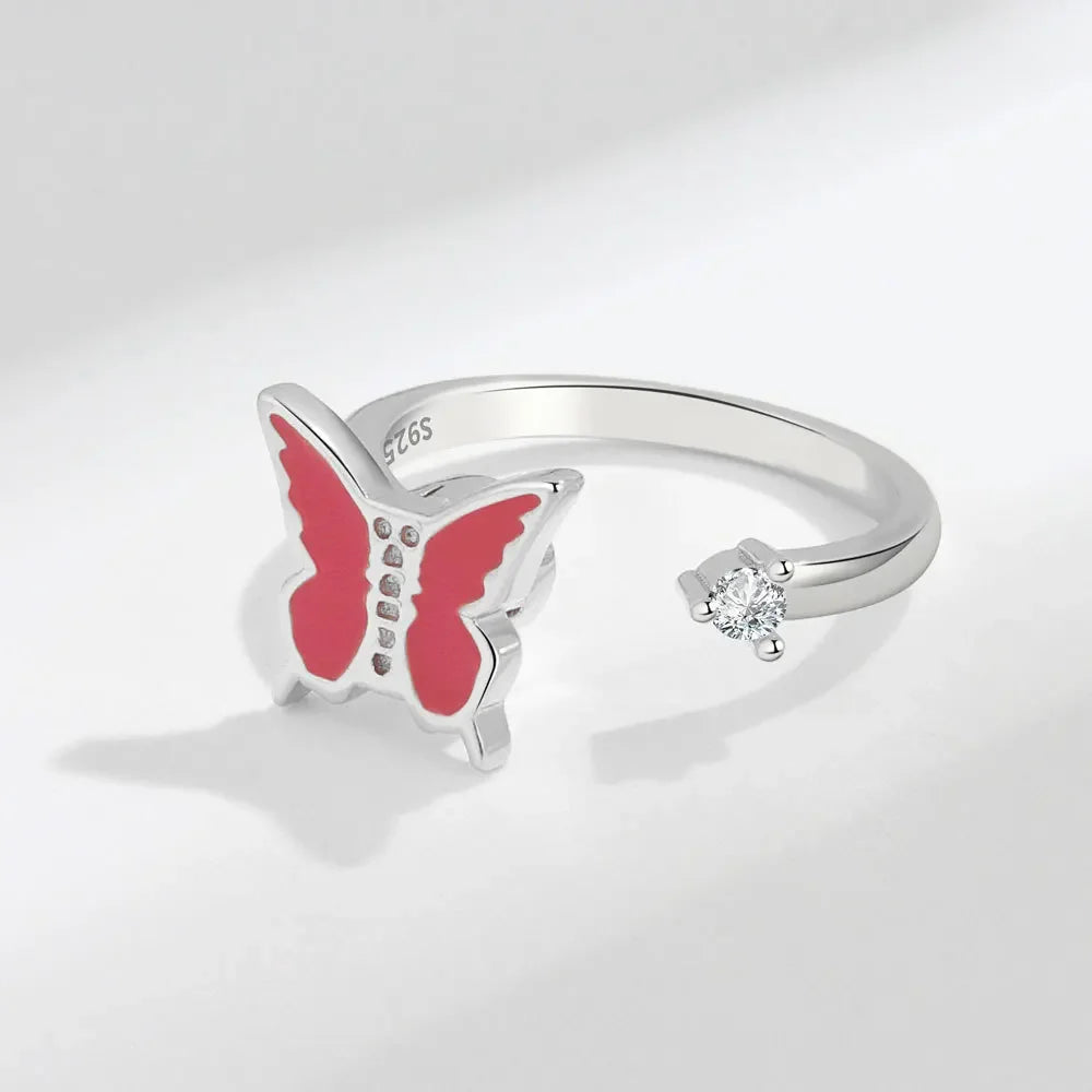 Spinner Ring Crystal Flower - Piña Colada