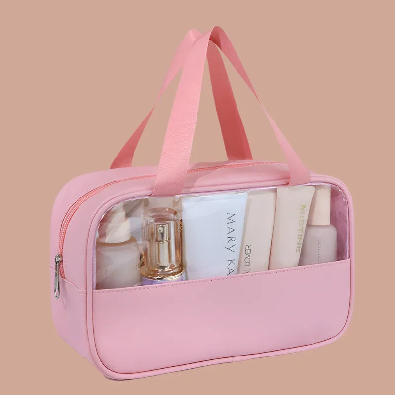 Portable Travel cosmetic bag Transparent - Piña Colada
