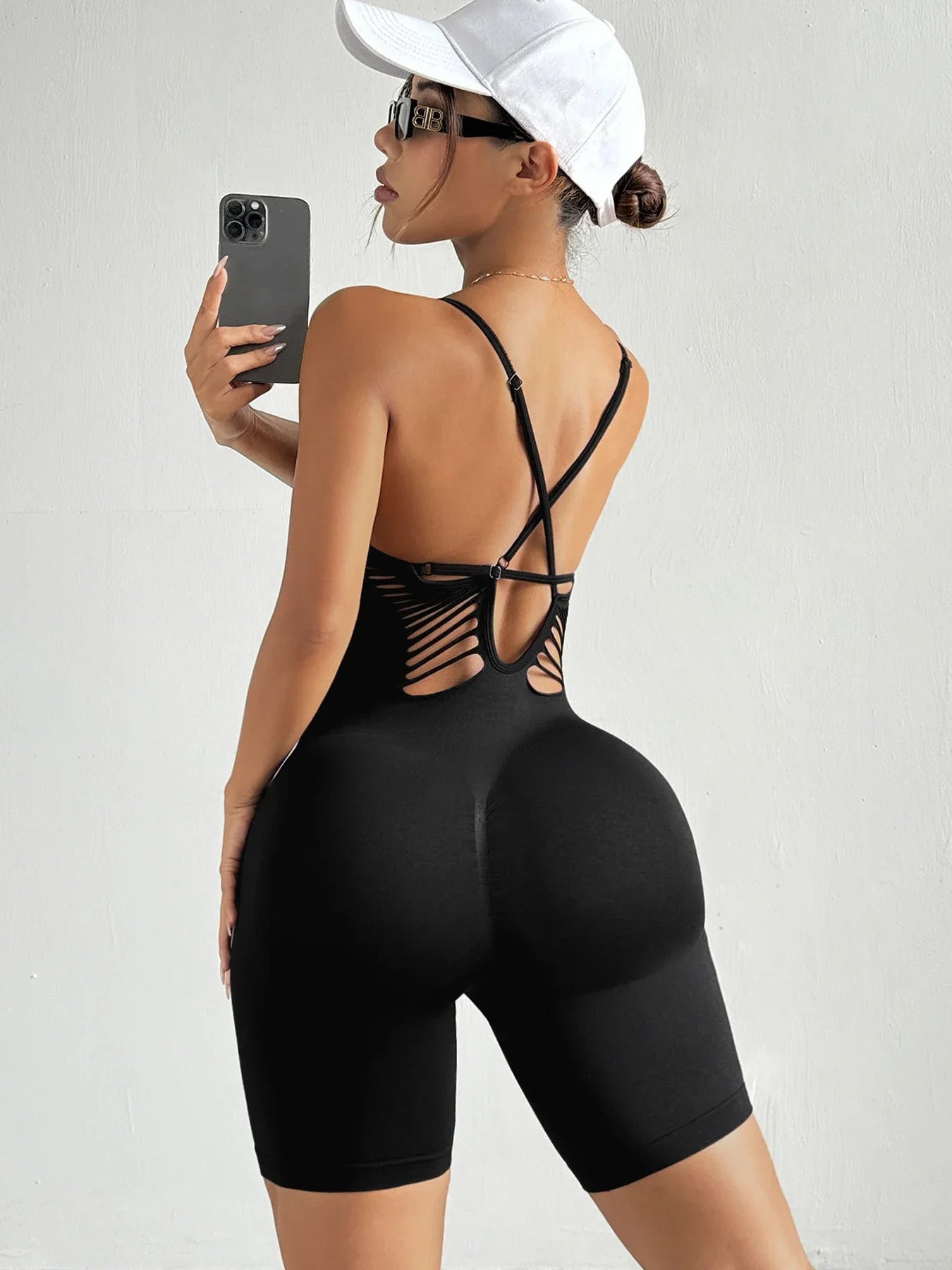 Yoga Workout Jumpsuits Hollowout