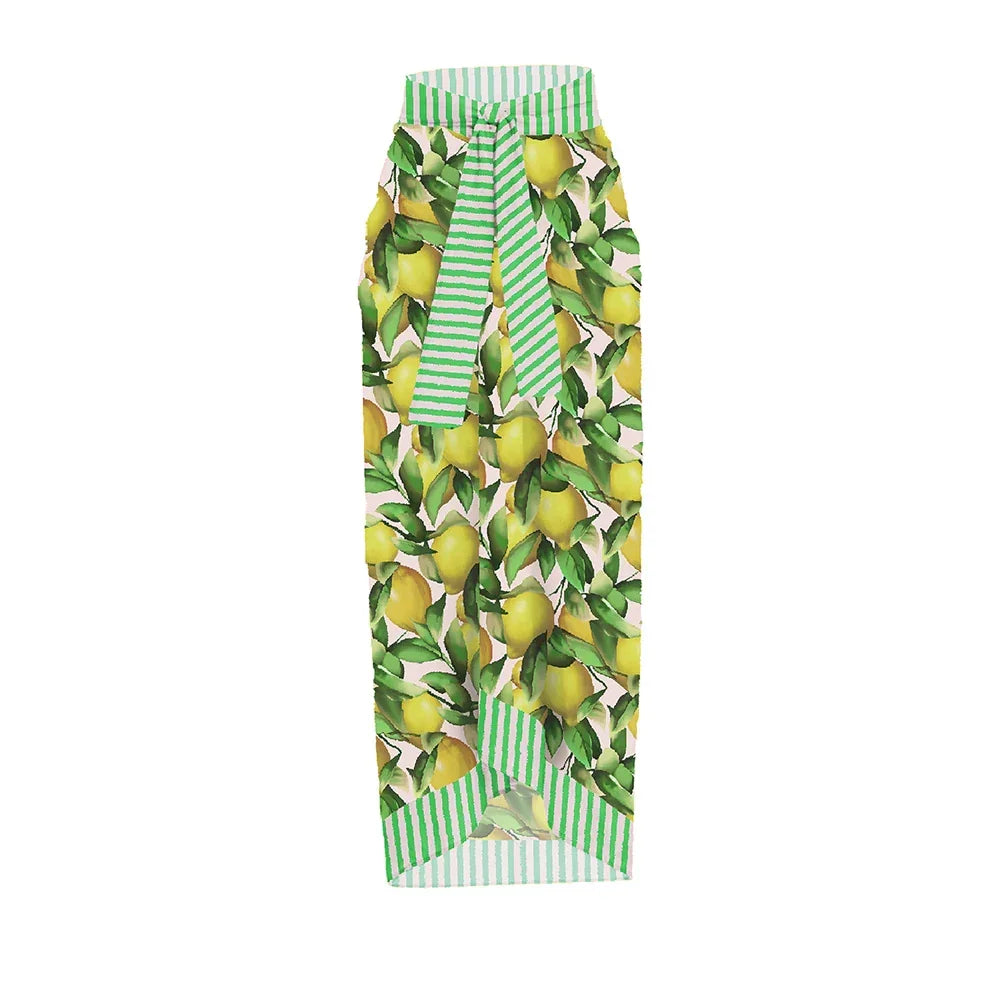 Print Cover Up Monokini - Piña Colada