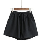Summer Women Cotton Linen Shorts - Piña Colada