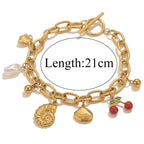 Seashell Bracelet Gold-Plated