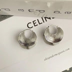 Large Ear Buckle Earrings - Piña Colada