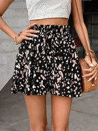 Beach Shorts Ruffles High Waist - Piña Colada