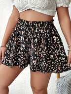 Boho Floral Print Shorts - Piña Colada