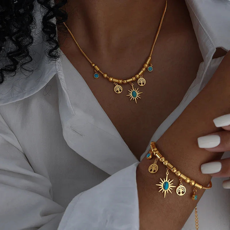 Fashion Stainless Steel 2 Pieces - Piña Colada