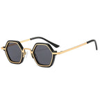Retro Polygon Square Sunglasses - Piña Colada