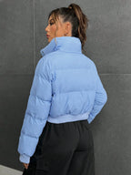Zipper Cotton-Padded Jacket - Piña Colada