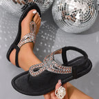 Minimalist Flat Slip-On Sandals - Piña Colada