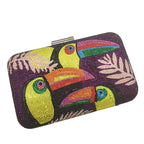 Novelty Toucan Bird Women Crystal Evening Bags Rhinestones - Piña Colada