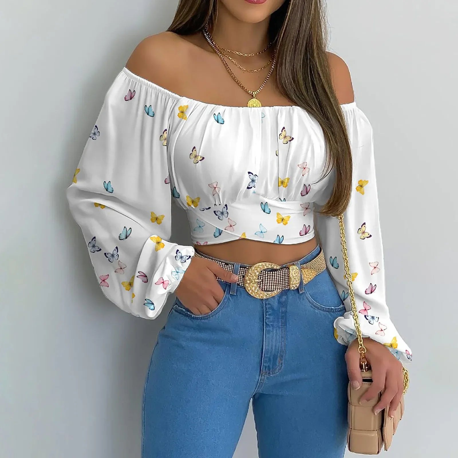 Off Shoulder Blouse - Piña Colada
