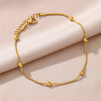 Stainless Steel Gold-Plated Anklet for Women - Piña Colada