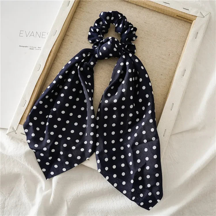 Print Bow Satin Long Ribbon - Piña Colada