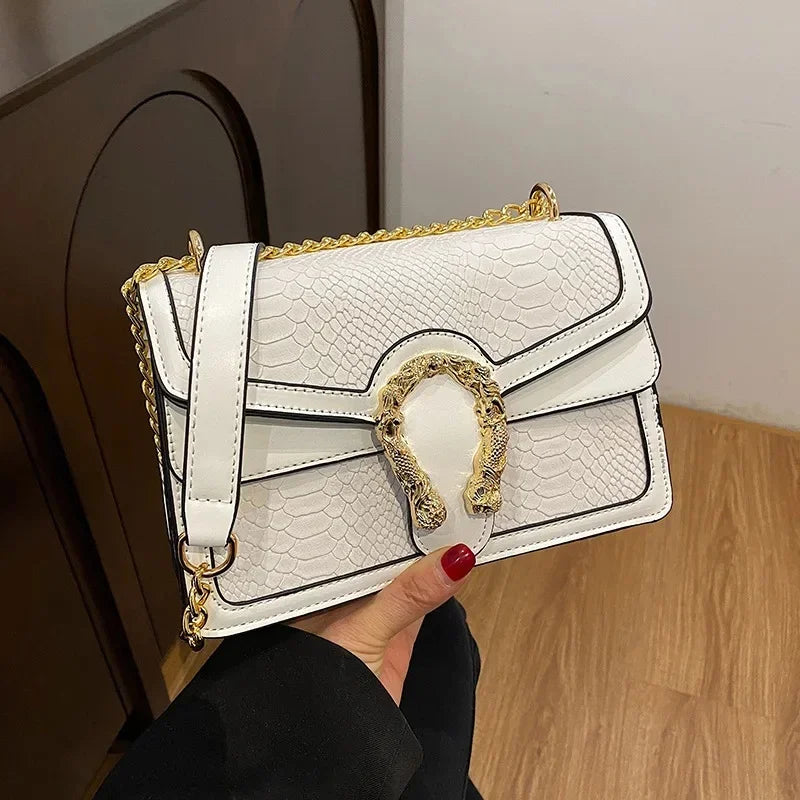 Gold Chain Crossbody Bag - Piña Colada