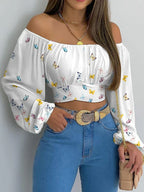 Off Shoulder Blouse - Piña Colada