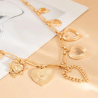 Big Love Heart Pendant - Piña Colada
