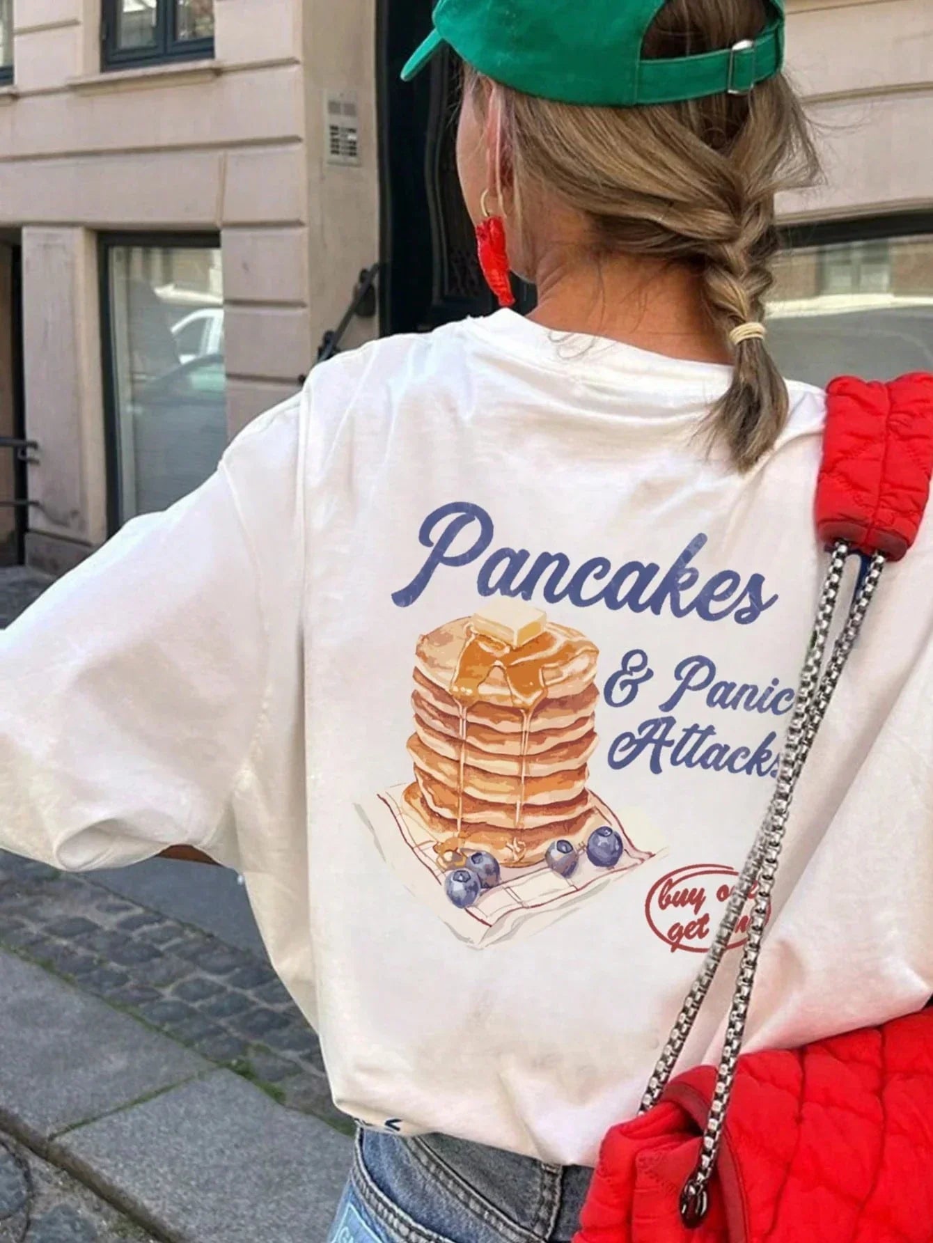 PANCAKES & PANIC ATTACK TSHIRT - Piña Colada
