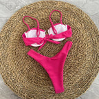Push Up Bikinis Thong Set