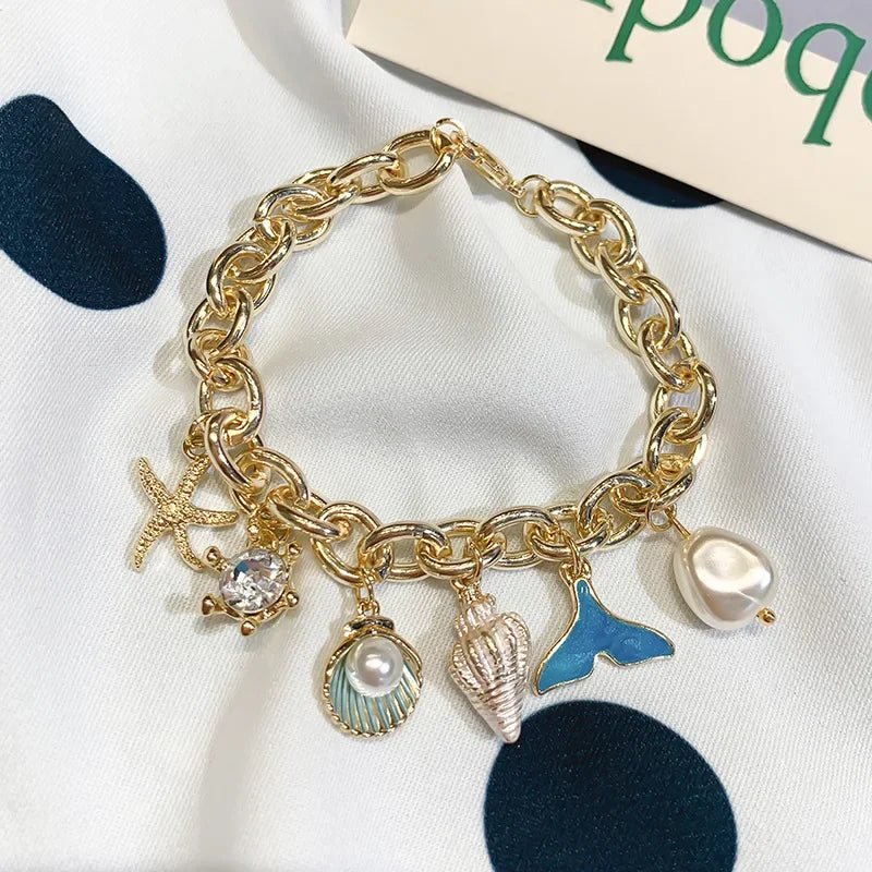 Starfish Shell Bracelets - Piña Colada