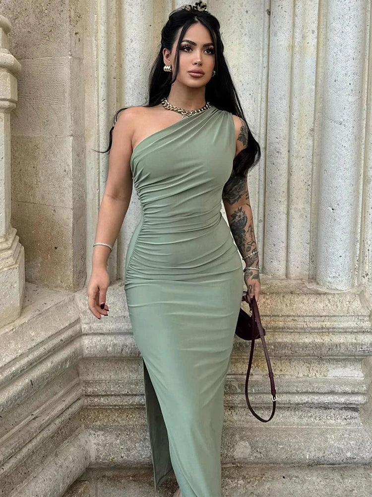 Maxi Dress Backless Slim - Piña Colada
