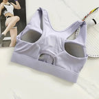 High Impact Front Zipper Sports Bra