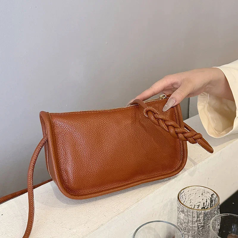 Leather Crossbody Bags - Piña Colada
