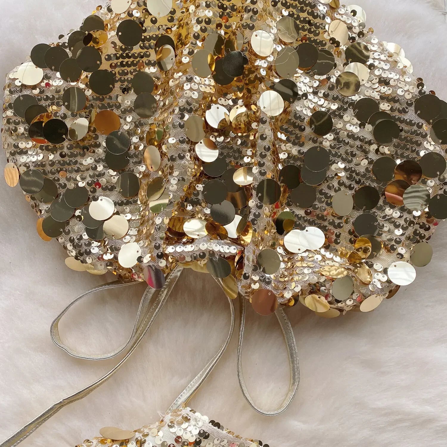 Sequin Top And Skirt Set Sparkly - Piña Colada