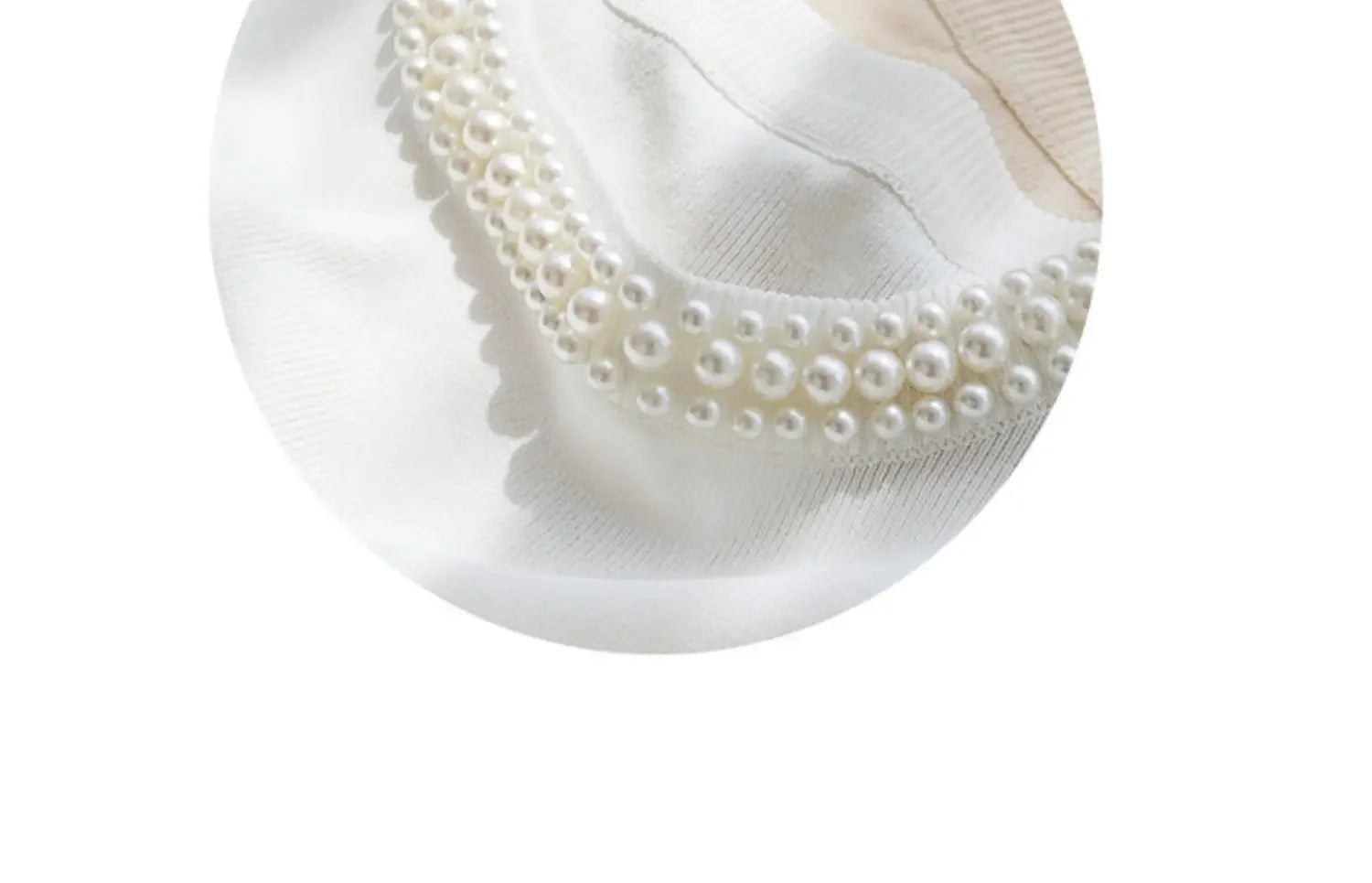 Beaded Knit Crop Tank Top – Casual Stretch Fit - Piña Colada