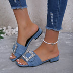 New Low Heels Women's Slippers Outdoor Slippers - Piña Colada