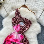 Hollow Out Shoulder Long Dress - Piña Colada