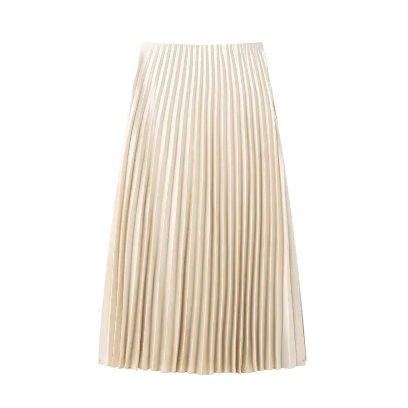 Pleated Skirt Ruffle - Piña Colada