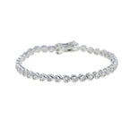 Zirconia Tennis Chain Bracelet - Piña Colada