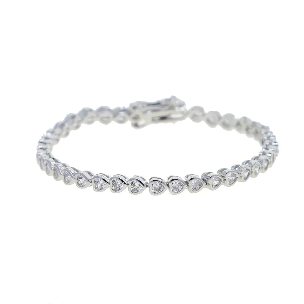 Zirconia Tennis Chain Bracelet - Piña Colada